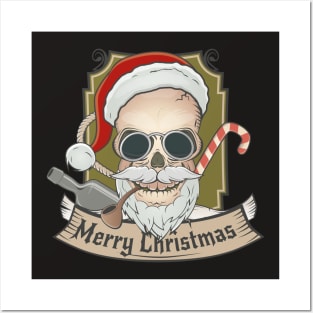 Skull and Pipe for Daddy. Classic Christmas T-Shirt Posters and Art